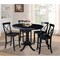 International Concepts Round 36 in Rd Extension Dining Table 34.9 inH, 4 X-Back Counter Ht Stools, Black, 36 in W, 48 in L K46-36RXT-S6132-4 - alternate 2